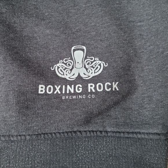 BOXING ROCK BREWING CO HOODIE SHELBURNE NOVA SCOTIA GRAY UNISEX SMALL - Picture 6 of 7